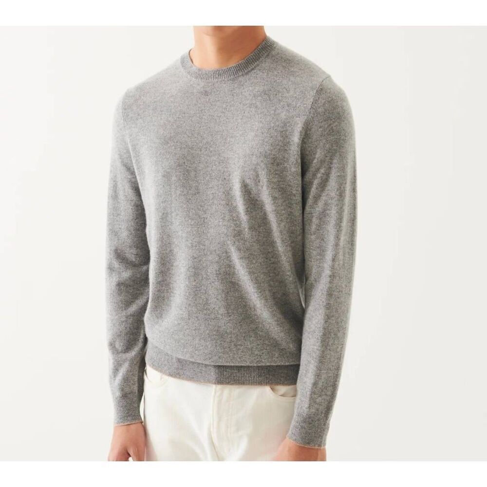 Patrick Assaraf Cashmere Crewneck in Grey sz XL